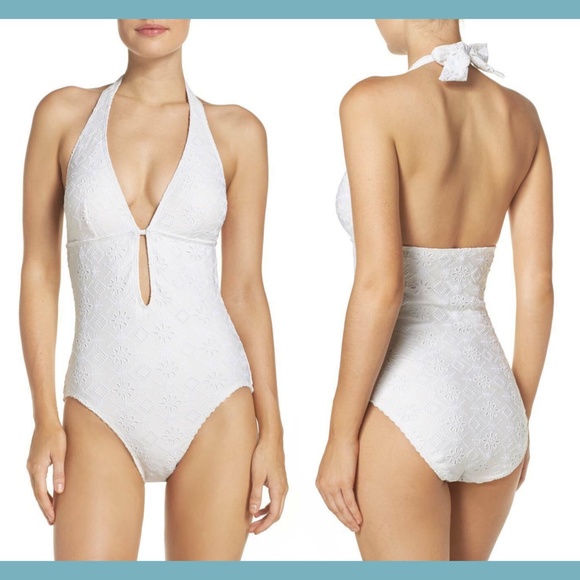 NEW Kate Spade Half Moon Bay One-Piece Swimsuit M - Picture 2 of 16